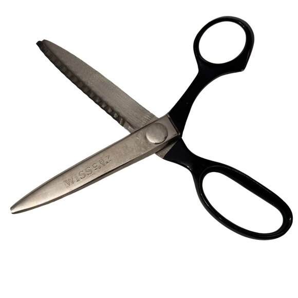 Vintage Wiss CB7 USA Pinking Shears 7.5 in Sewing Fabric Cutting Crafts USA - Picture 1 of 5